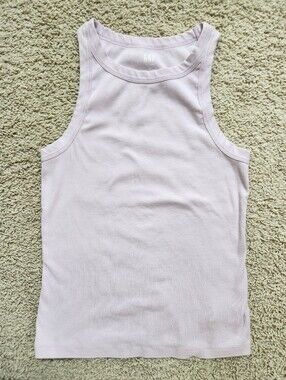 GAP Lavender Ribbed High-Neck Tank
